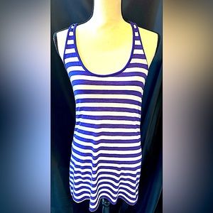 Victoria’s Secret PINK, New without Tags, Purple & White Striped Large (L) Top